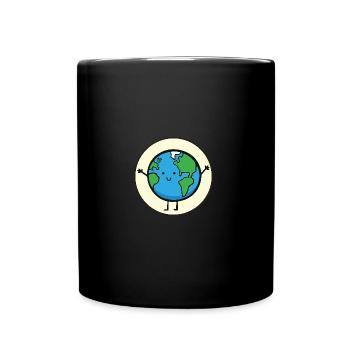 Happy Earth - Full Colour Mug - black - Front