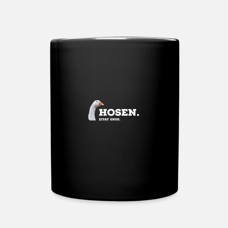 Gänsehosen 2.0 - Tasse einfarbig - Schwarz