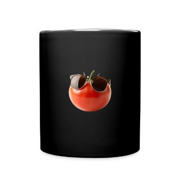 Tomate en folie - Mug uni - noir - Devant