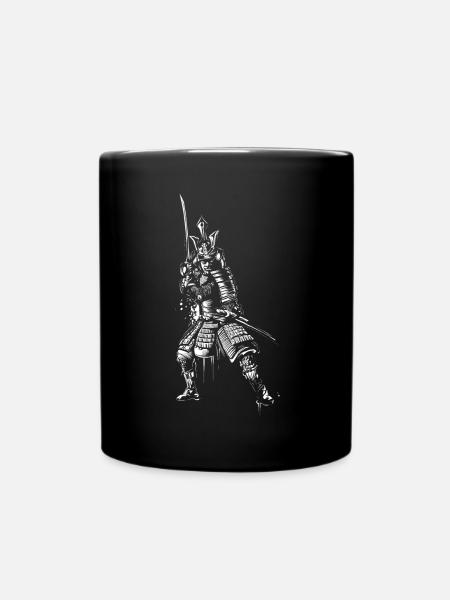 Samurai - Tasse einfarbig - Schwarz