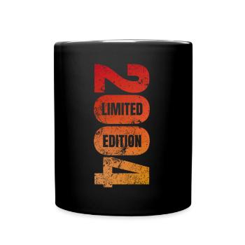 Limited Edition 2004 18th Birthday Gift - Full Colour Mug - black - Front