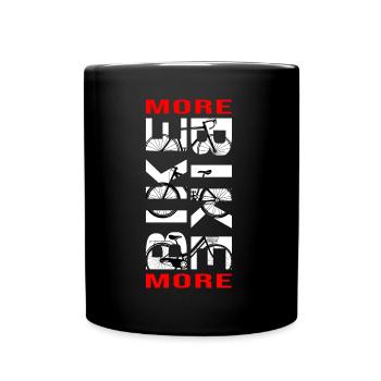 Vélo Vélo Route Vélo Chaîne de vélo « vélo plus » - Mug uni - noir - Devant