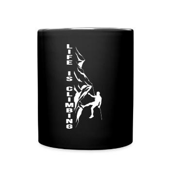 Climbing Climbing route Climbing garden mountaineers - Full Colour Mug - black - Front
