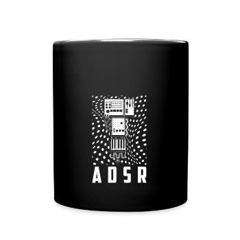 Synthesizer Synth Keyboard Elektronische Musiker - Tasse einfarbig - Schwarz - Vorne