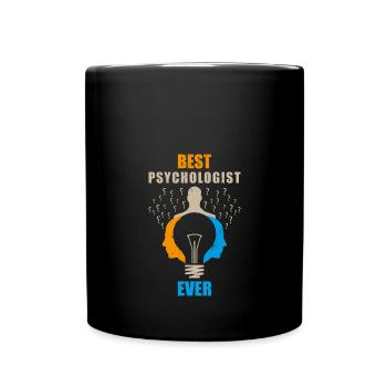 Le meilleur psychologue en thérapie scientifique - Mug uni - noir - Devant