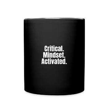 Critical Mindset Activated – Mindset Shirt - Full Colour Mug - black - Front
