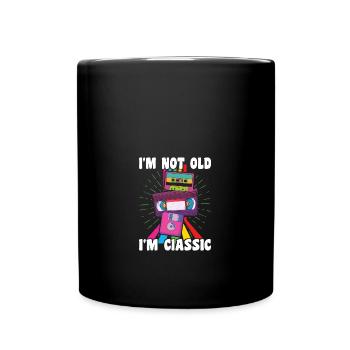 I'm not Old I'm Classic Retro 80s 90s Vintage VHS - Full Colour Mug - black - Front