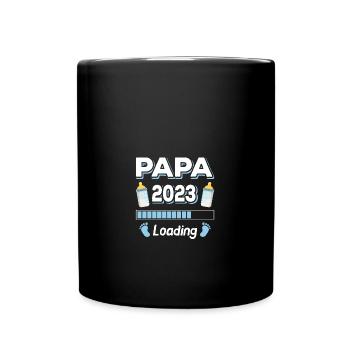 Dad Loading 2023 Father Fathers Father's Day - Full Colour Mug - black - Front