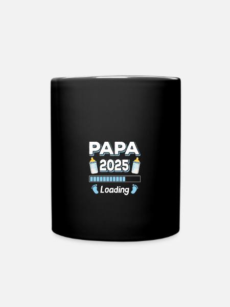 Papa loading 2025 Vader Vader Vaderdag - Mok uni - zwart