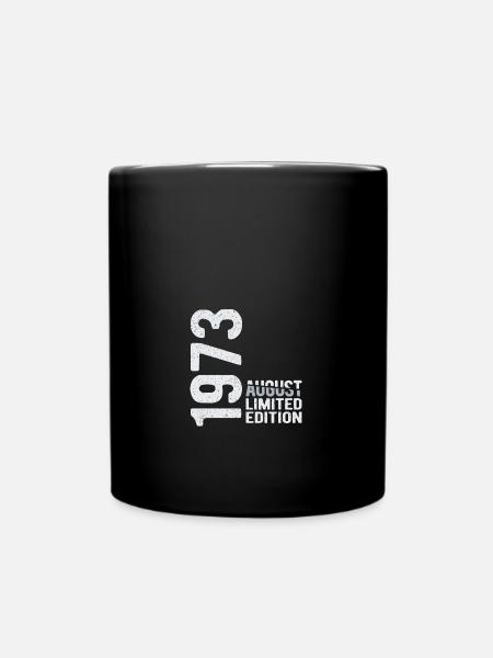 Août 1973 édition limitée Année de naissance - Mug uni - noir