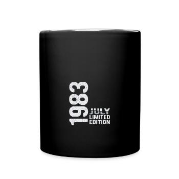 Juillet 1983 édition limitée Année de naissance - Mug uni - noir - Devant