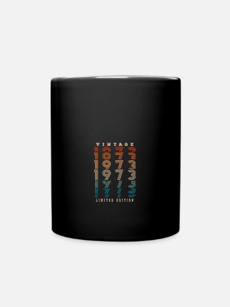 Vintage 1973 Limited Edition 50. Geburtstag - Tasse einfarbig - Schwarz