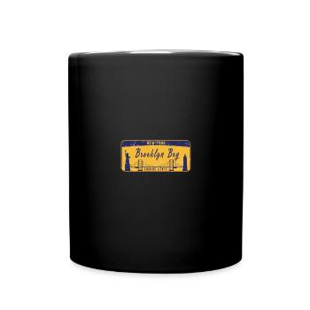 Brooklyn Boy New York License Plate - Tasse einfarbig - Schwarz - Vorne
