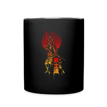 samouraï - Mug uni - noir - Devant