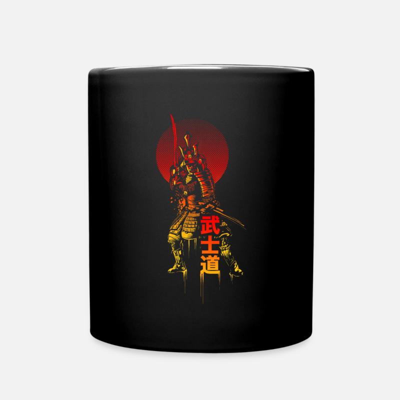 Samurai - Tasse einfarbig - Schwarz