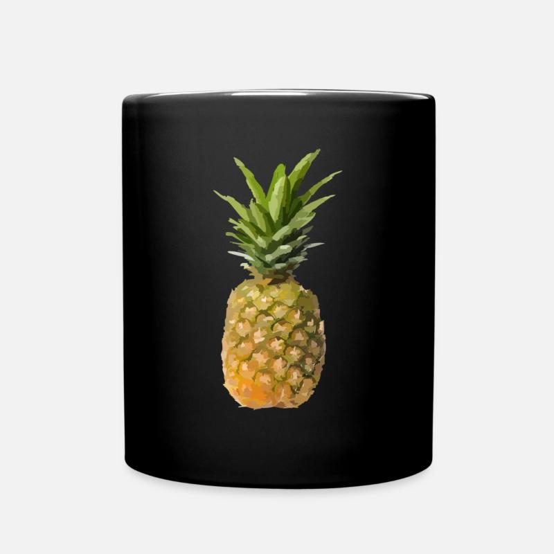 Pineapple - Full Colour Mug - black