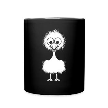 autruche - Mug uni - noir - Devant