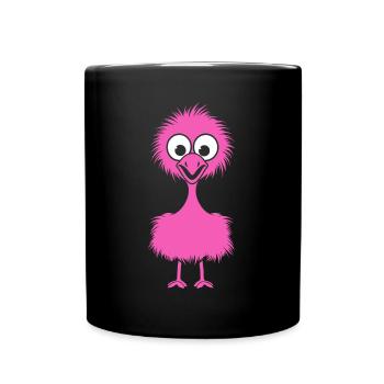 autruche - Mug uni - noir - Devant