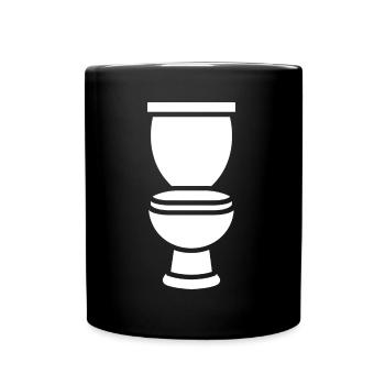 Toilet - Full Colour Mug - black - Front
