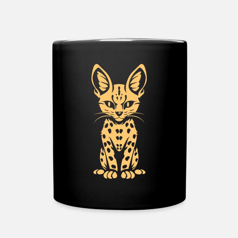 Serval - Tasse einfarbig - Schwarz