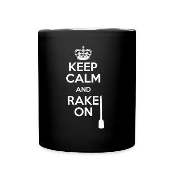 Lockpicking Keep Calm And Rake On Lock Picking - Full Colour Mug - black - Front