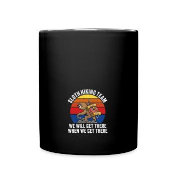 Équipe de randonnée paresseuse Nous y arriverons quand nous arriverons - Mug uni - noir - Devant