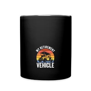 Drôle de golfeur à la retraite Retraité Ma retraite - Mug uni - noir - Devant