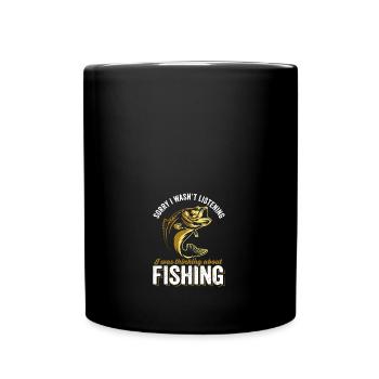 Drôle désolé je n’écoutais pas je pensais - Mug uni - noir - Devant