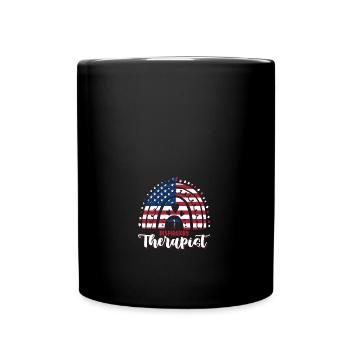 Équipe d’inhalothérapeutes Rouge Blanc Bleu 4ème de - Mug uni - noir - Devant