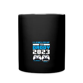 Je suis monté au niveau de papa 2023 bientôt papa pères - Mug uni - noir - Devant