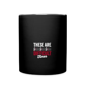 Ce sont des moments difficiles musicien drôle - Mug uni - noir - Devant
