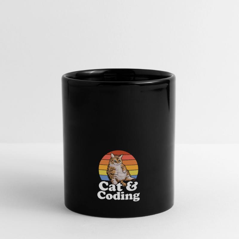 Chats et codage Codeur drôle Cat Lover Programmation Mug uni