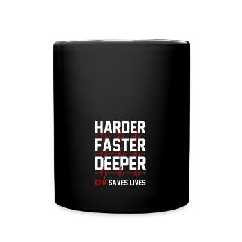 Plus difficile plus rapide ambulancier paramédical emt plus profond Premier intervenant - Mug uni - noir - Devant