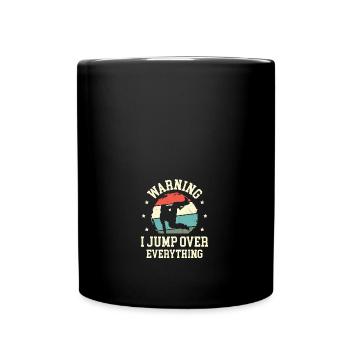 Funny Freerunning I Jump Over Everything Parkour - Full Colour Mug - black - Front
