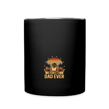Fathers Day Best Ferret Dad Ever Funny Ferret - Tasse einfarbig - Schwarz - Vorne