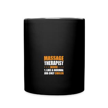 Massage Therapist Definition Massage Therapy - Tasse einfarbig - Schwarz - Vorne