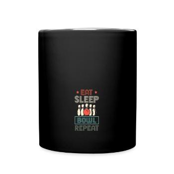 Bowler Education Is Important But Bowling Is - Full Colour Mug - black - Front