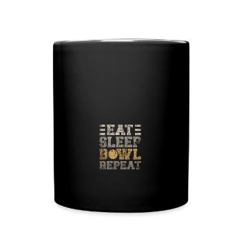 Bowler Education Is Important But Bowling Is - Full Colour Mug - black - Front