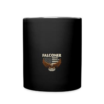 Falconer Ornithology Birder - Full Colour Mug - black - Front