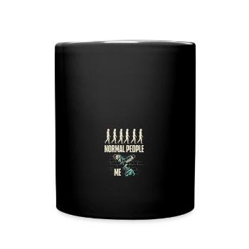 Falconry Ornithology Birder Falconer normal - Full Colour Mug - black - Front