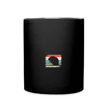 Rat Retro Heart Funny Mouse Rodent Lover Rat Owner - Mug uni - noir - Devant