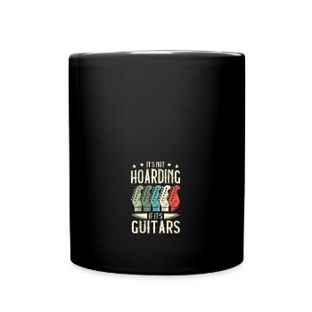 Ce n’est pas de la thésaurisation si c’est des musiciens de guitare - Mug uni - noir - Devant
