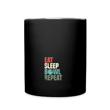 Bowler Education Is Important But Bowling Is - Full Colour Mug - black - Front