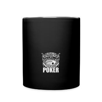 Jeu J’ai un plan de retraite que je prévois - Mug uni - noir - Devant