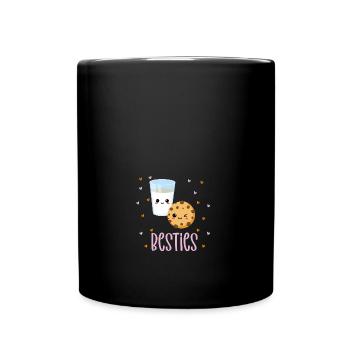 Besties milk and cookies sweet treats baked - Tasse einfarbig - Schwarz - Vorne