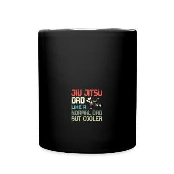Jiu Jitsu Papa Comme un père normal mais Jiu plus cool - Mug uni - noir - Devant