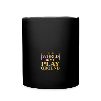 Le monde est mon terrain de jeu découvrir Escapism - Mug uni - noir - Devant