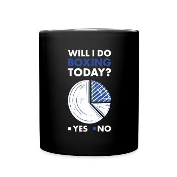 Sport Will I Play Boxing - Full Colour Mug - black - Front