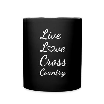 Rider Live Love Cross Country - Full Colour Mug - black - Front