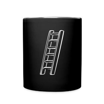 Leiter - Tasse einfarbig - Schwarz - Vorne